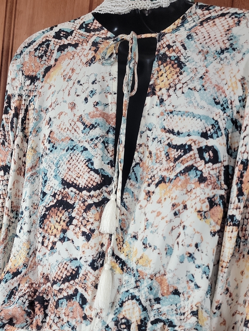 Lascana Pastel Reptile Print Maxi Dresss - Picture 9 of 16